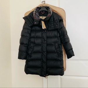 Burberry greylag goose grey down puffer coat